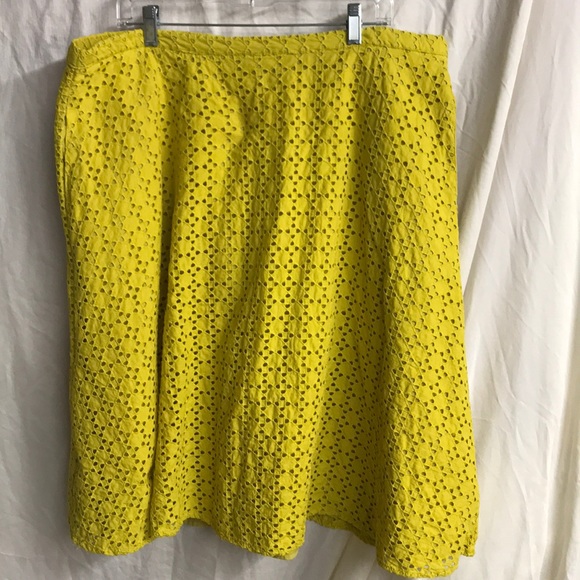 Eloquii Dresses & Skirts - Eloquii marigold eyelet skirt 22W